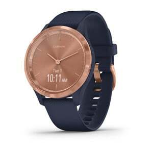 Garmin Vivomove 3S Smartwatch Rose Gold Navy Silicone