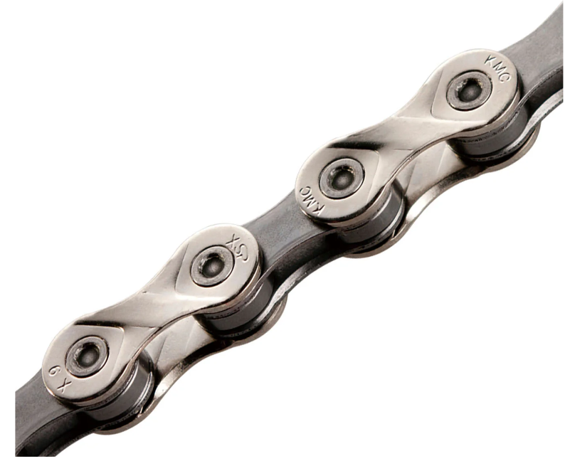 KMC X9 - 9 Speed MTB or Road Chain Silver 116L