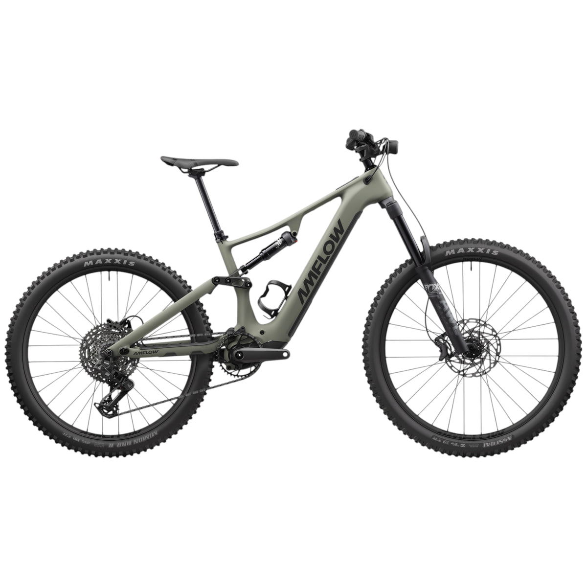 2027 Amflow PR Carbon E-MTB - Moss Green