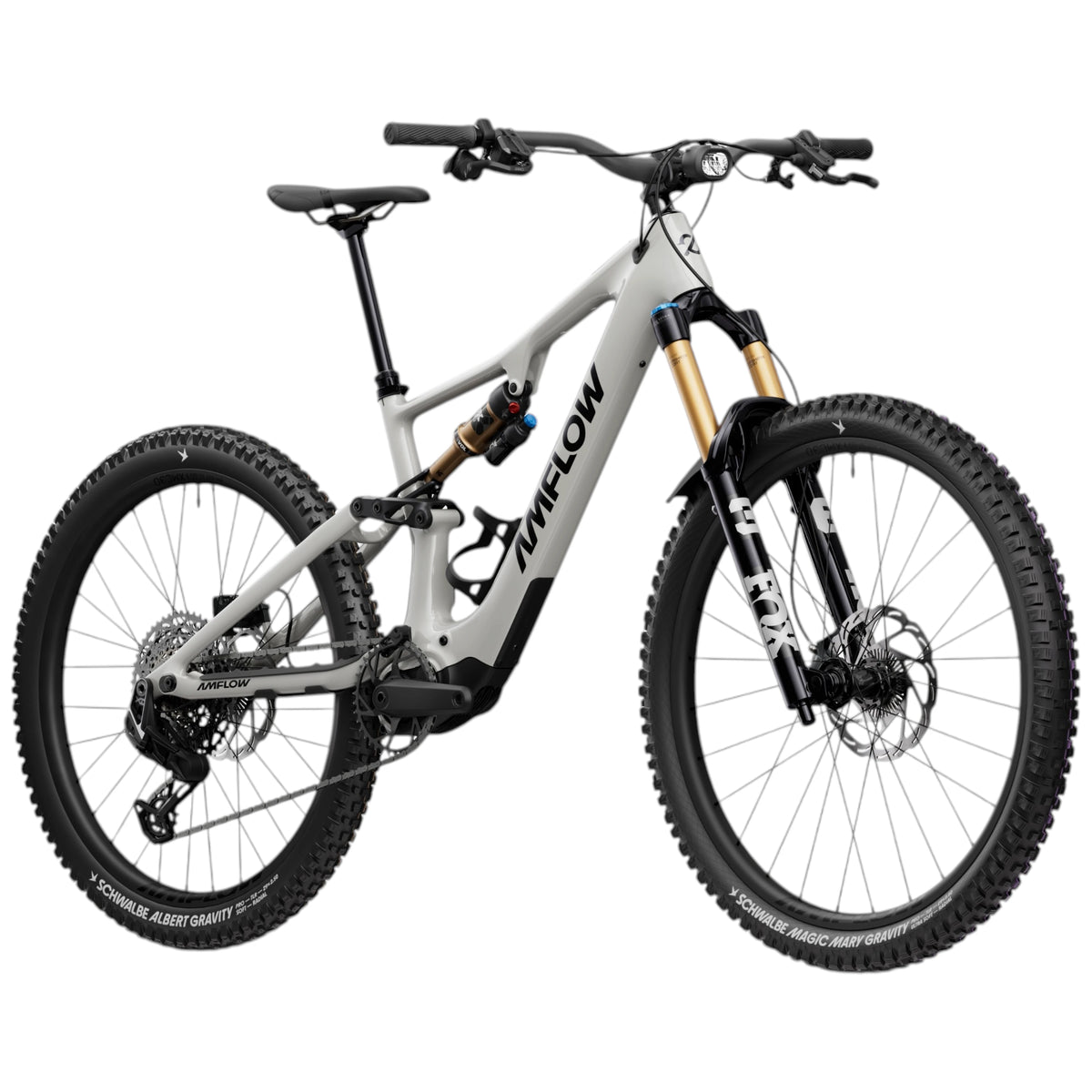 2027 Amflow PX Carbon Pro E-MTB - Moonstone Grey