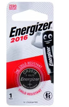 Energizer CR2016 Lithium 3V Coin Battery (Single)