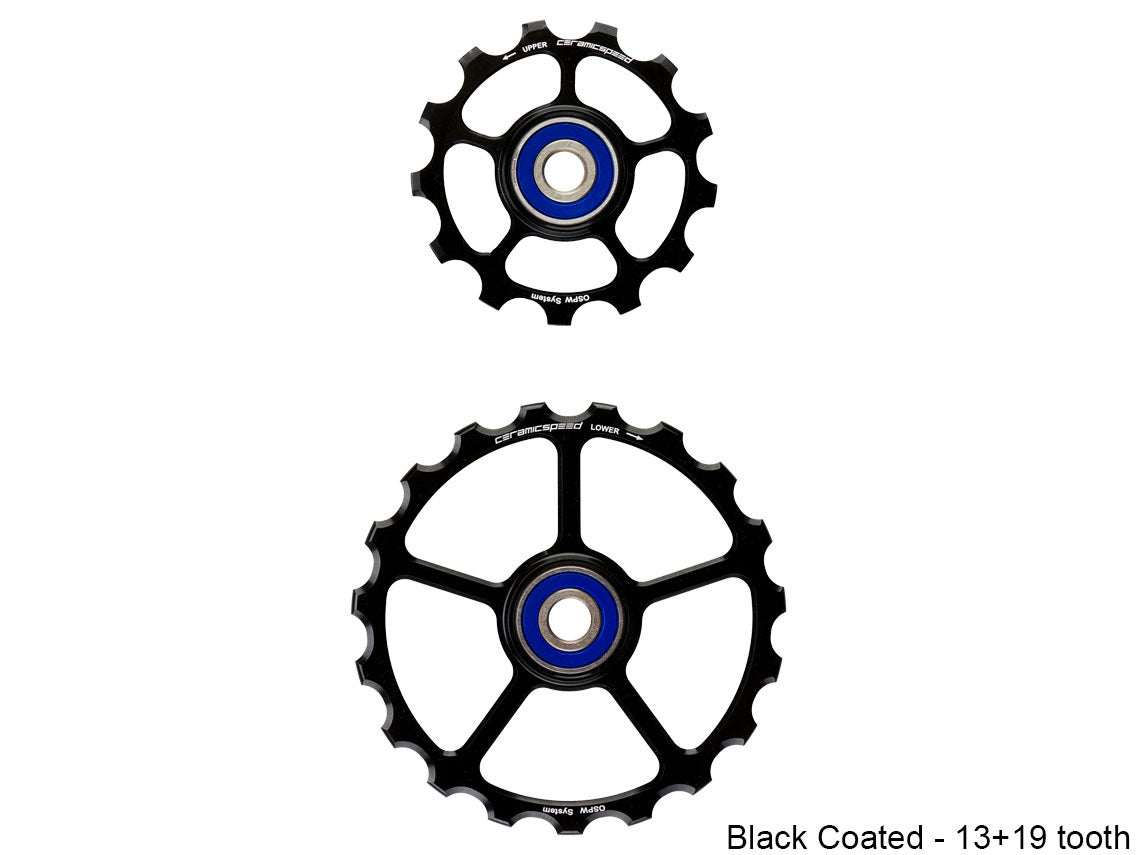 CeramicSpeed OS Spare Pulley Wheels Black 13+19T