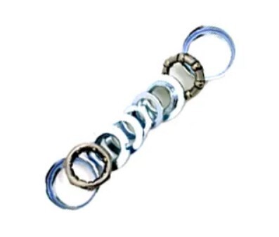 Neco BB Set for Small Cranks 5/16" x 7 OD 43.1 Silver