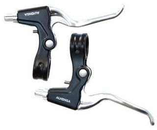 Bikelane Alhonga V-Brake Levers PAIR - 3 Finger - Alloy - Suitable for Grip Shifter