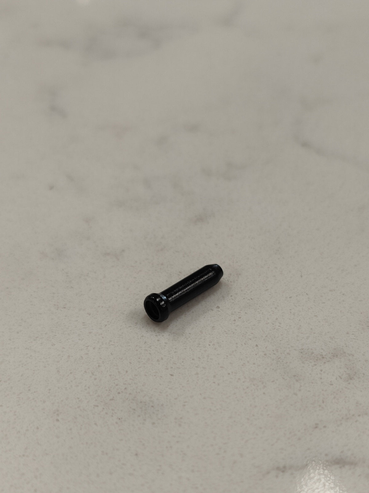 Black Alloy End Cap - Inner Wire End Cap, 2.3mm Inside Diameter - EACH