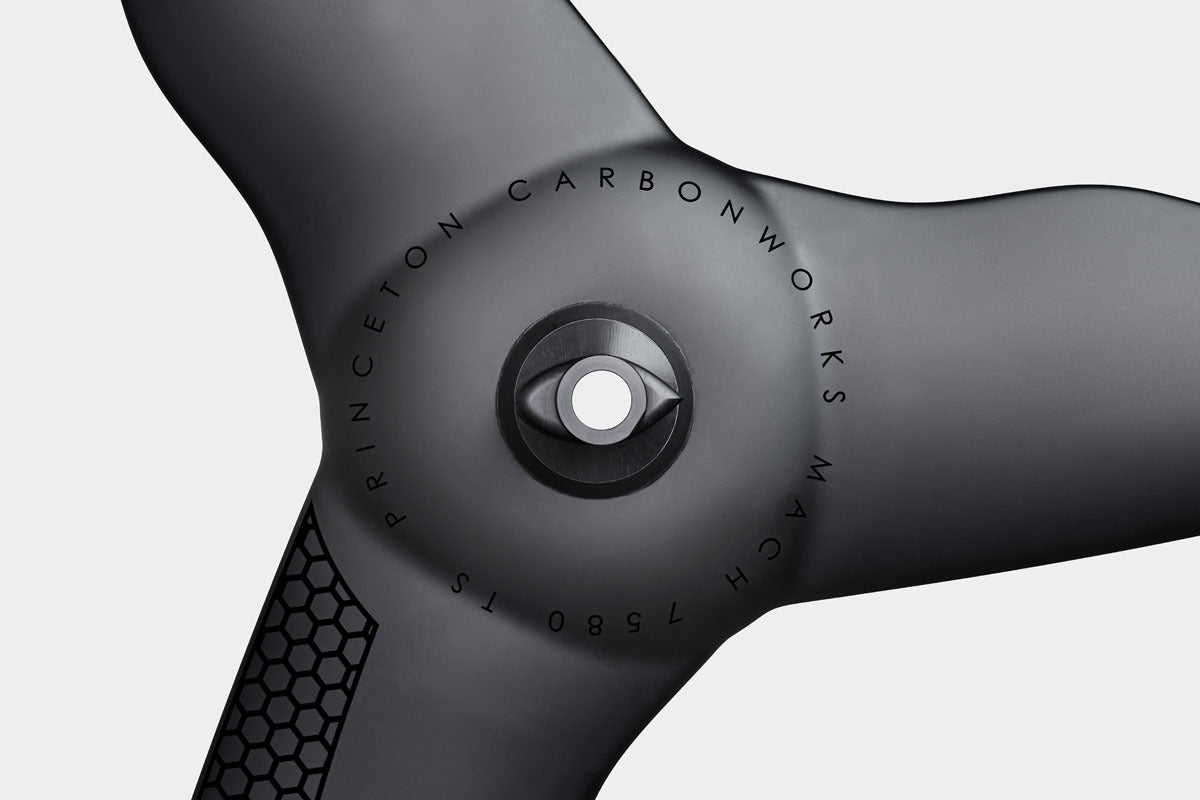 Princeton Carbonworks Mach 7850 Tri Spoke Front Wheel Black Matte