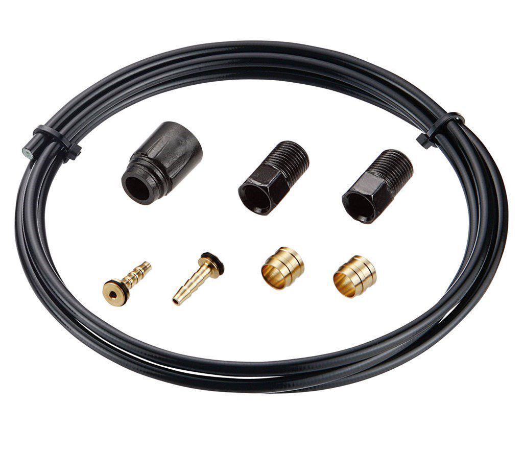 Tektro Disc Brake Hydraulic Hose + Banjo ø5.5mm x 2000mm, Black
