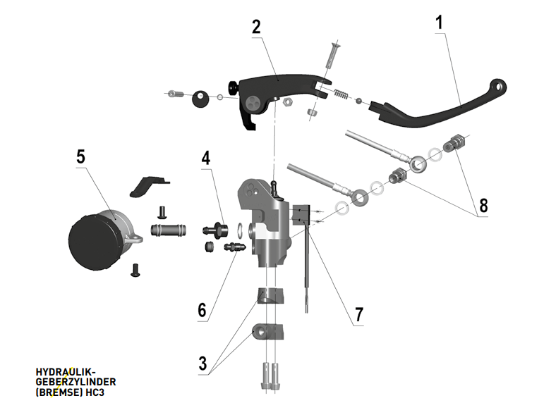 Magura Lever Blade HC3, 1-Finger Aluminum