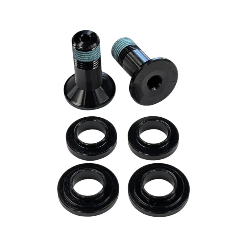 Amflow PL top seatstay to linkage hardware kit with two bolts and four spacers
