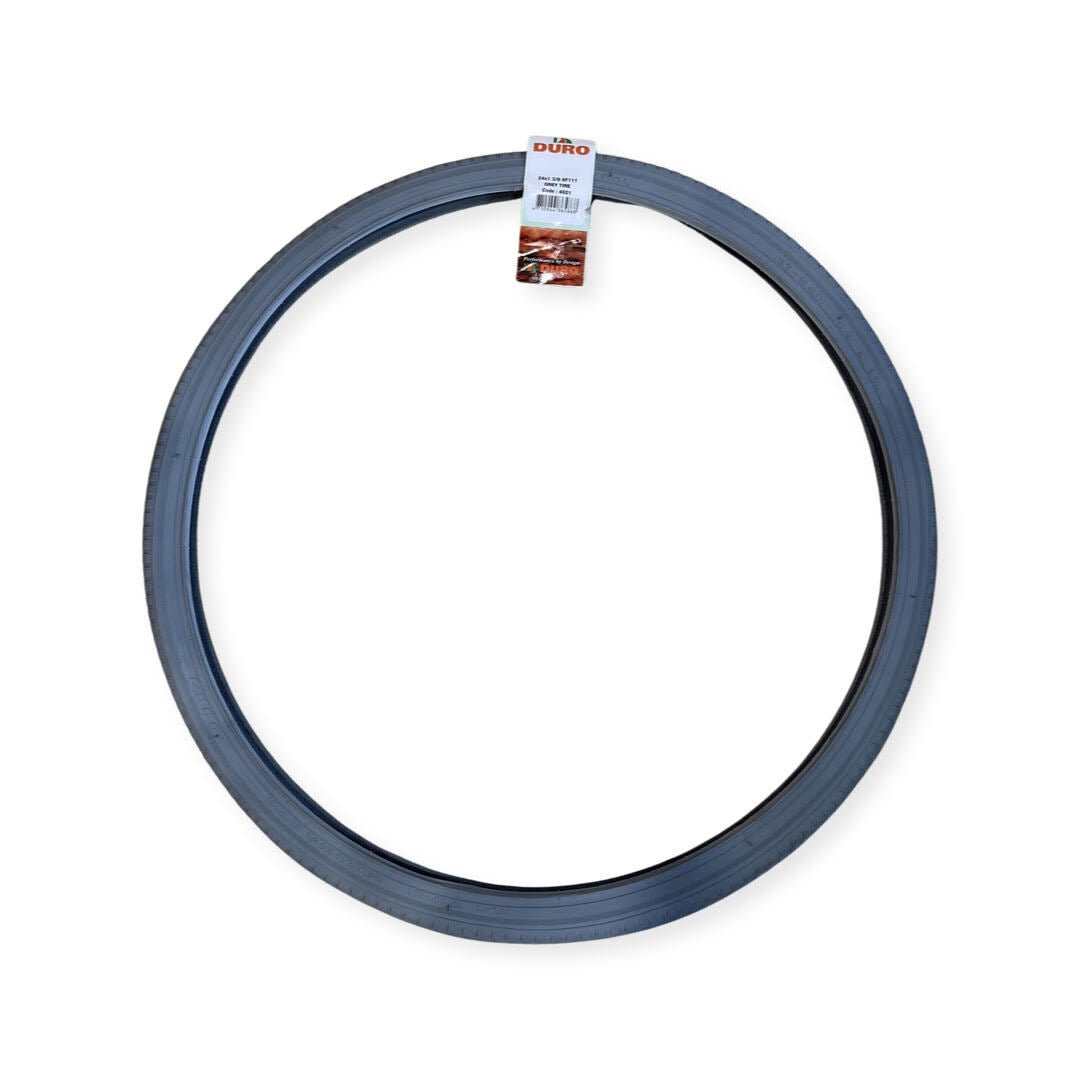 24 x 1.3/8" Duro Wheelchair Tyre - Grey - Non-Marking