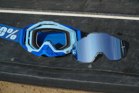 100% Racecraft Plus MX Goggles - Rodion - Silver Mirror Lens