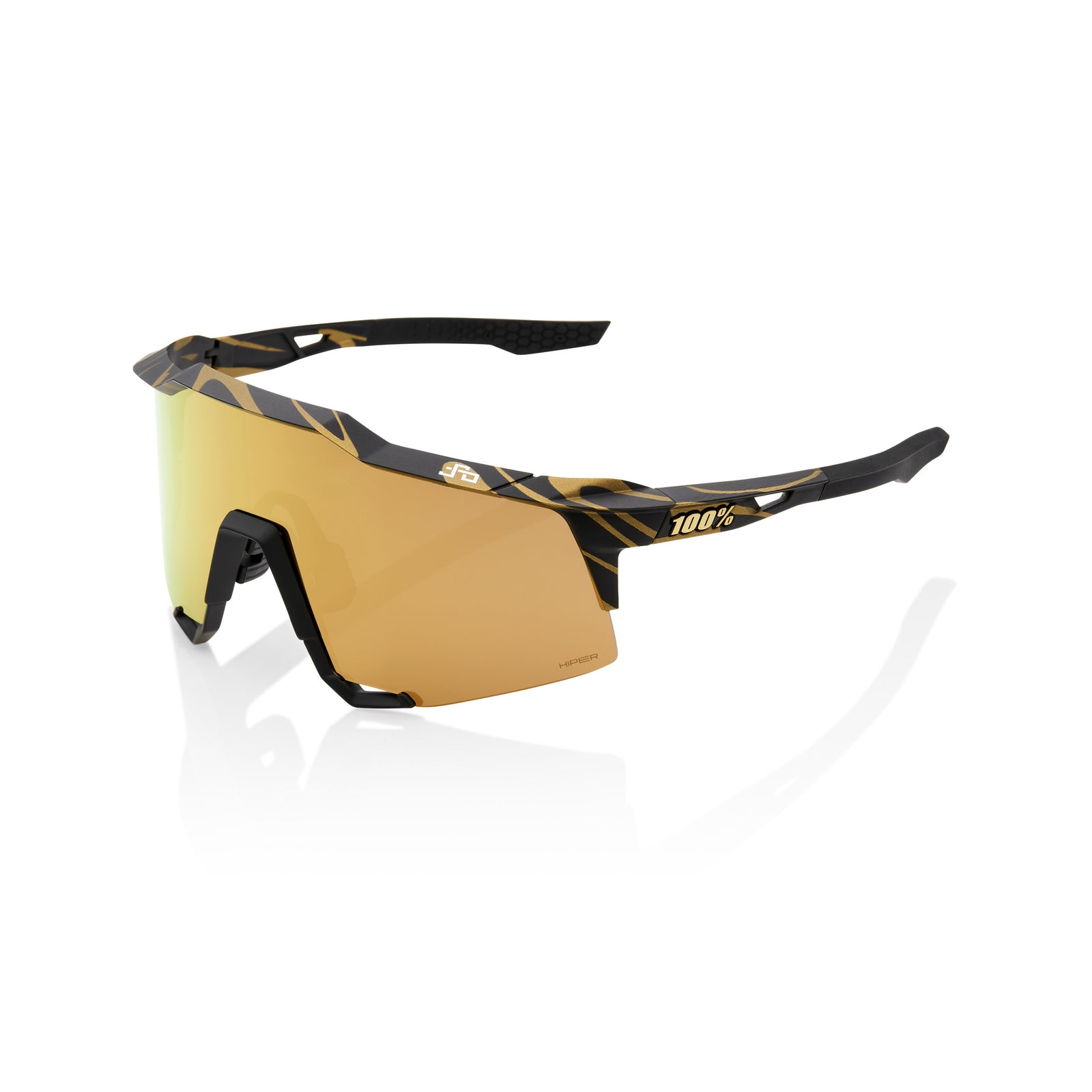 100% Speedcraft Glasses - Peter Sagan Limited Edition - Metallic Gold Flake - HiPER Gold