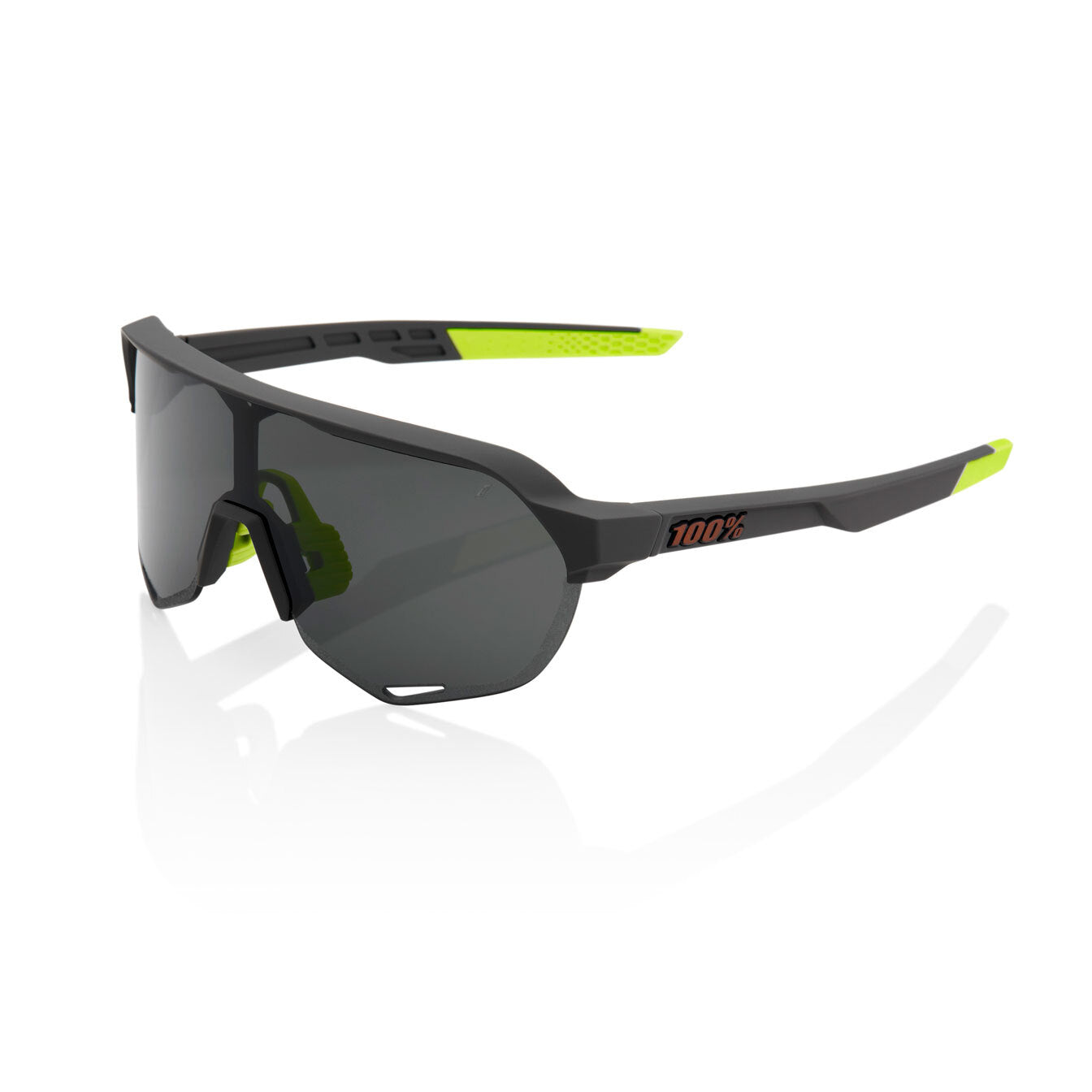 100% S2 Sunglasses - Soft Tact Cool Grey - Smoke Lens