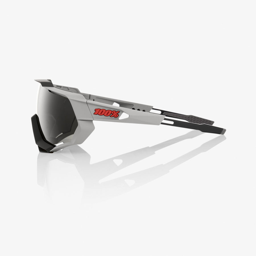 100% Speedtrap - Soft Tact Stone Grey - Smoke Lens
