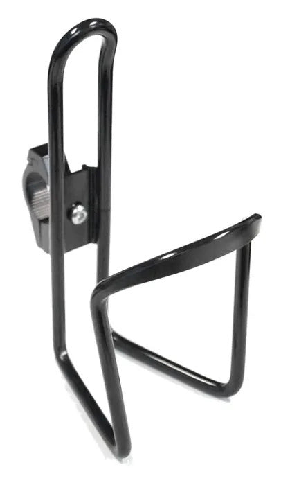 Pro Series Bidon Cage - Alloy Handlebar Mount - Black - Fits Bar 25.4mm