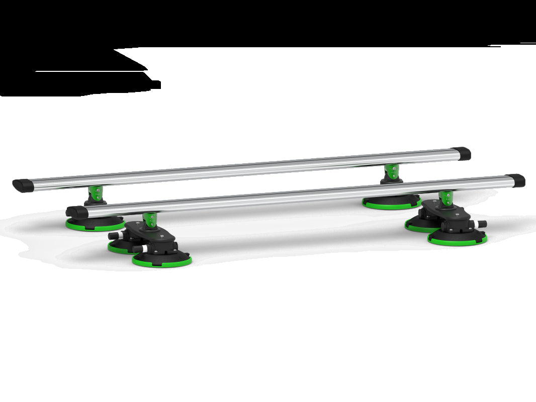 Tree Frog Crossbar Roof Rack Silver (Thru - Axle)