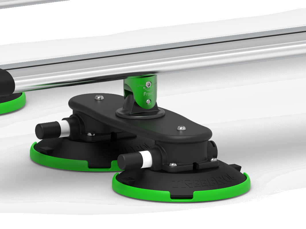 Tree Frog Crossbar Roof Rack Silver (Thru - Axle)
