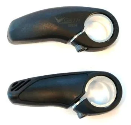 V-Grip Bar Ends, Super light, nylon + fiber, black