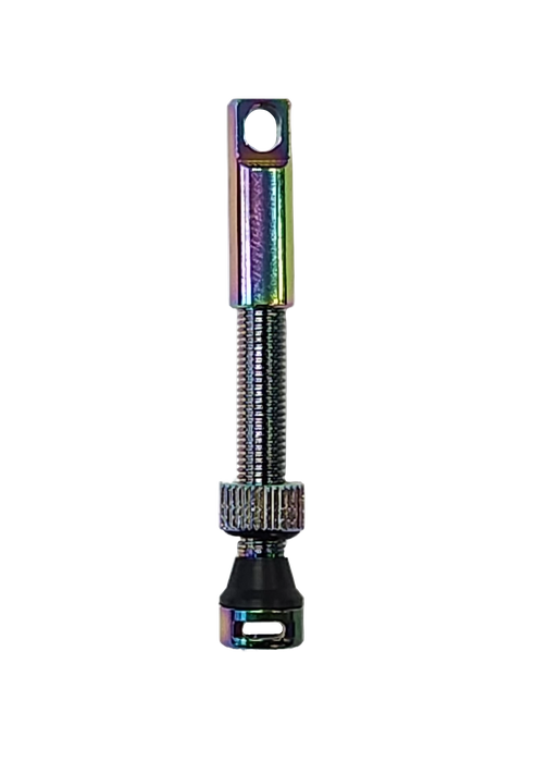 44mm alloy oil-slick tubeless valve with integrated valve-core removal tool