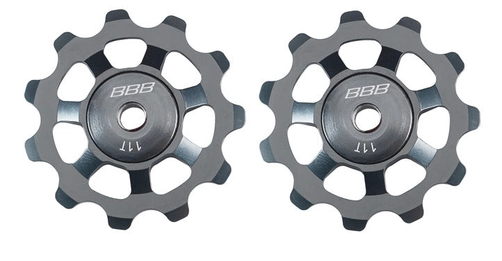 BBB BDP-21 AluBoys 11T Derailleur Pulleys - Grey Anodized