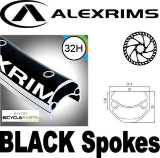 29 Alex DM21 32H Rim, Front Q/R (100mm) Wheel