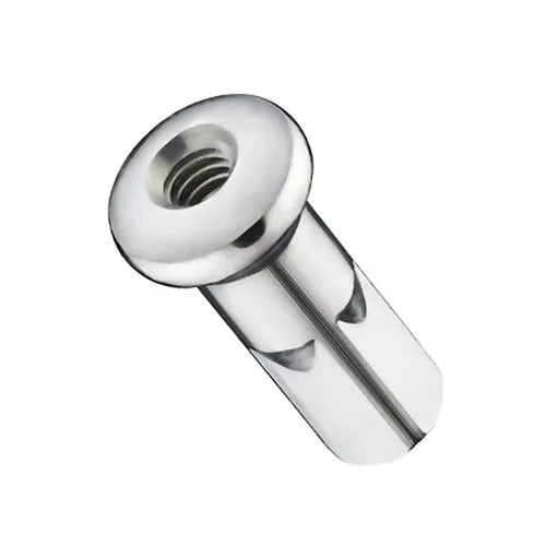 Pillar Internal Nippes, Mod 5R, Brass, FG 2.3/2.0 Thread, 0.95g, 10.5mm Length, Sold as 1 Gross (144pics), Silver