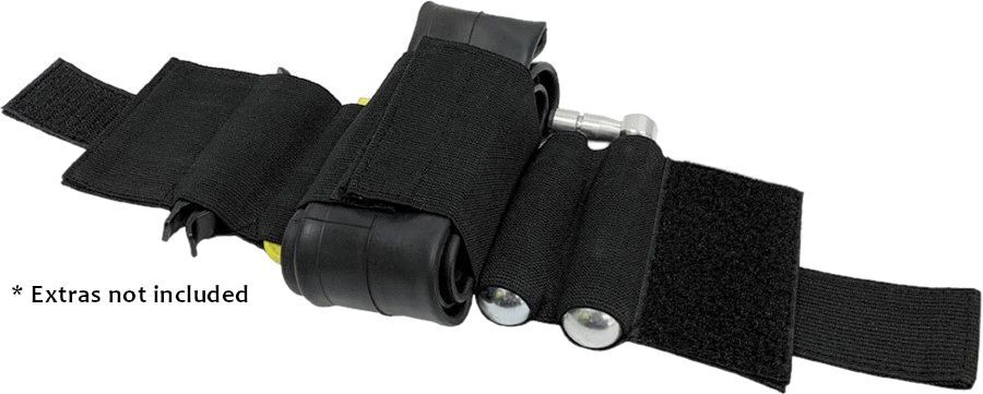 Azur Stow-It 5-Sleeve Bicycle Saddle Bag - Small - Black