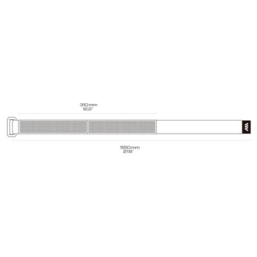 All Mountain Style AMS Velcro Strap - Black