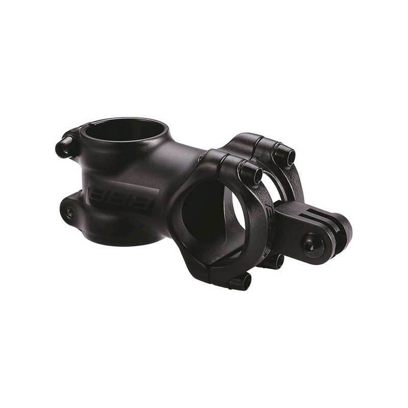 BBB BHs-09 Road Stem w GoPro Mount+/-7D 31.8 50mm Black 6061 T6 Alloy