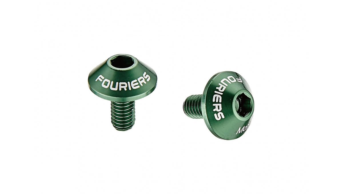 Fouriers Bottle Cage Bolts 10mm Green