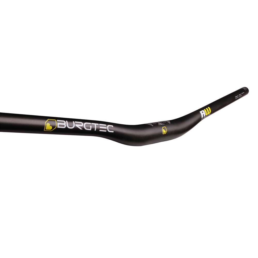 Burgtec Ride Wide UD Carbon DH Bar 31.8mm 800mm Rise:20mm Black