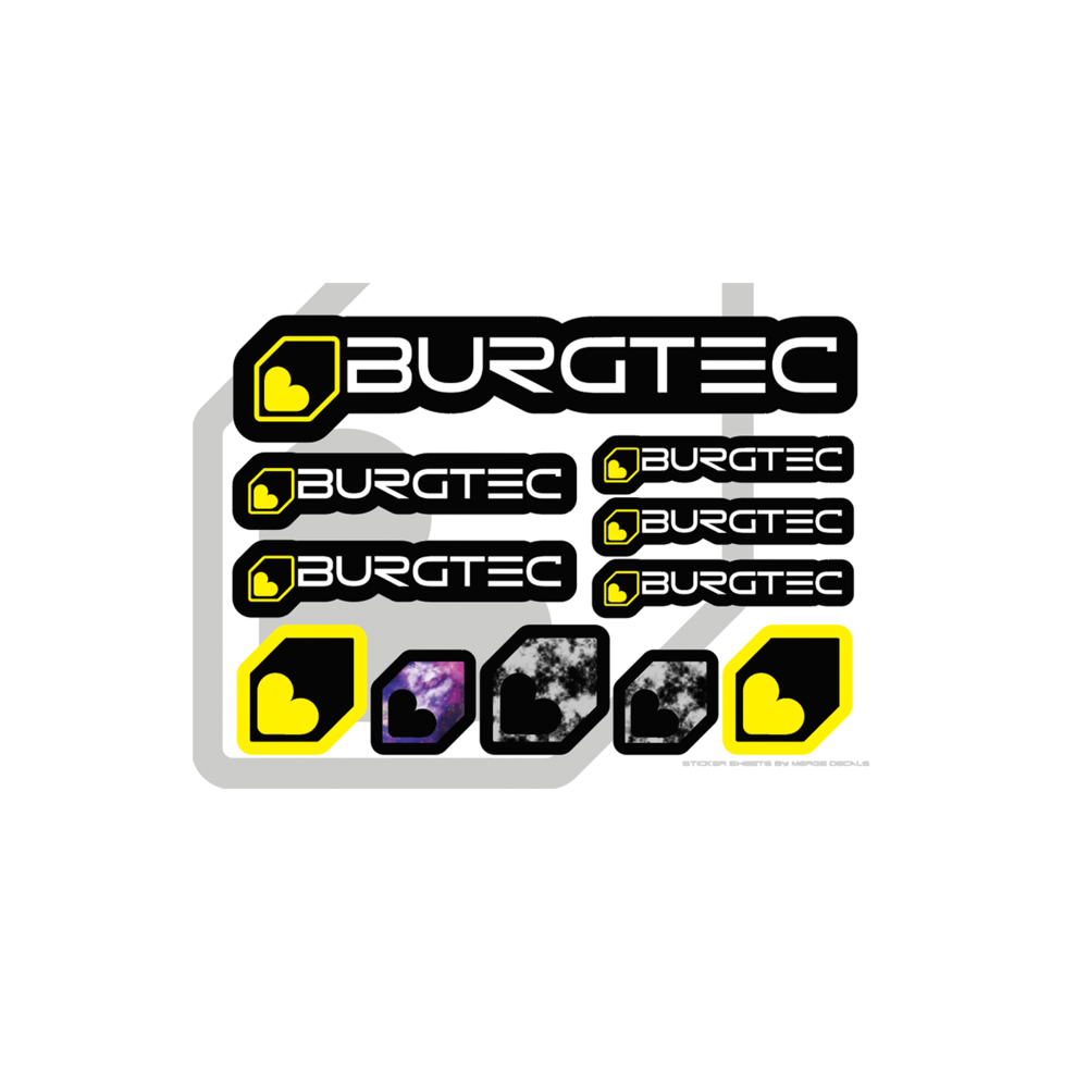 Burgtec Sticker Sheet A5