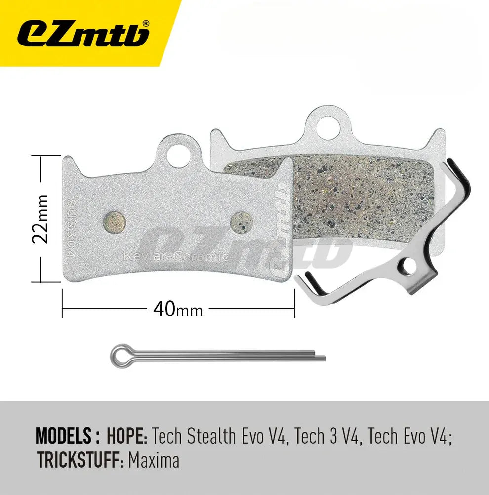 EZmtb Kevlar Ceramic Brake Pads - Hope V4