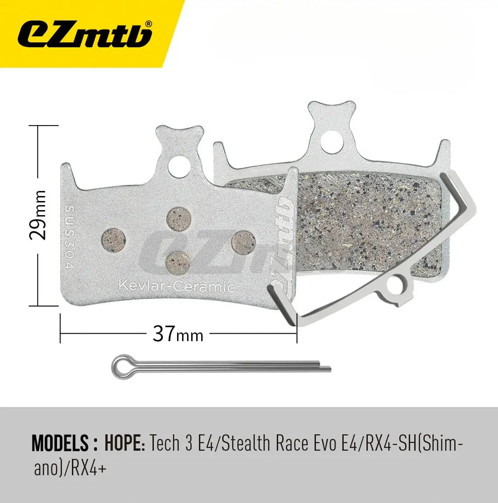 EZmtb Kevlar Ceramic Brake Pads - Hope E4