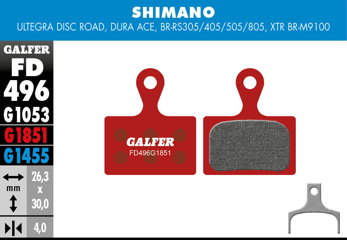 Galfer Bike Advanced FD496 Brake Pads (Compound G1851)