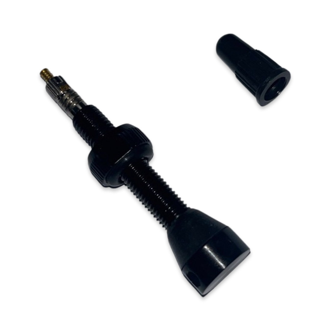DIY MTB Bicycle Tubeless Valve - Alloy - w Round Base Side Holes