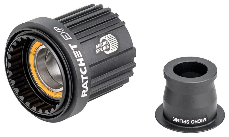 DT Swiss Ratchet EXP Freehub Body - Shimano Micro Spline, Light, Aluminum, Ceramic Bearing, Kit w/ End Cap, 12 x 142/148