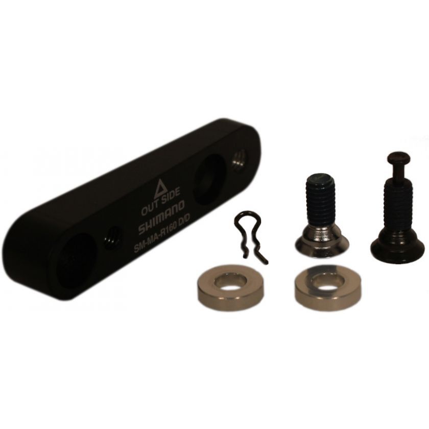 Shimano SM-MA-R160-D/D Adapter 160mm Rear Caliper: Flat Mount