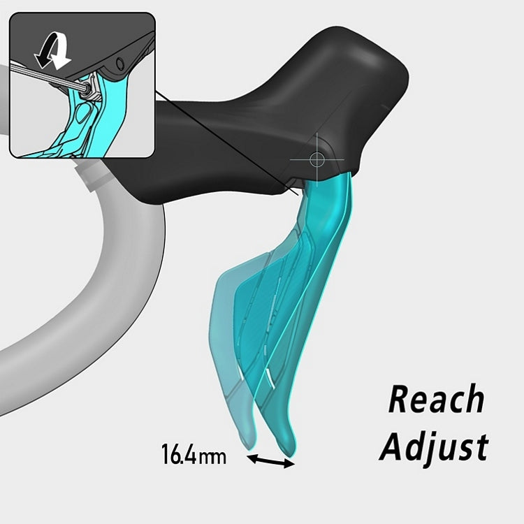 Shimano 105 Di2 Hydraulic Left Disc Brake Dual Control Lever (2x12-speed)