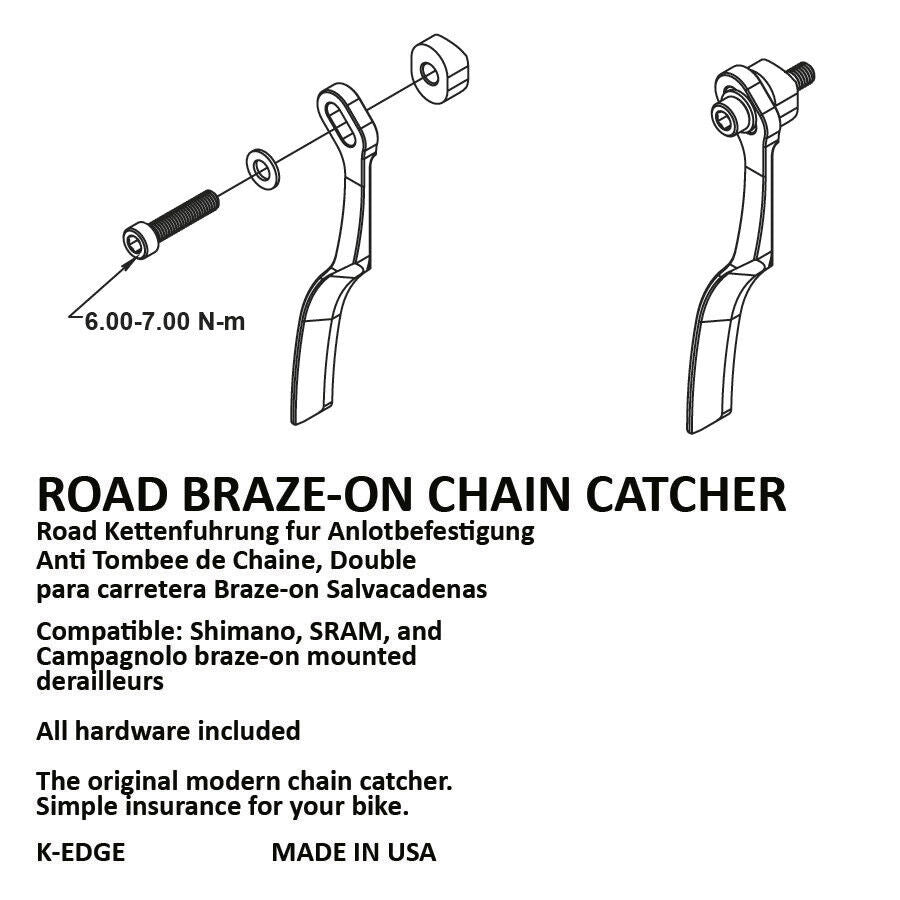 K-Edge Braze-On Road Chain Catcher