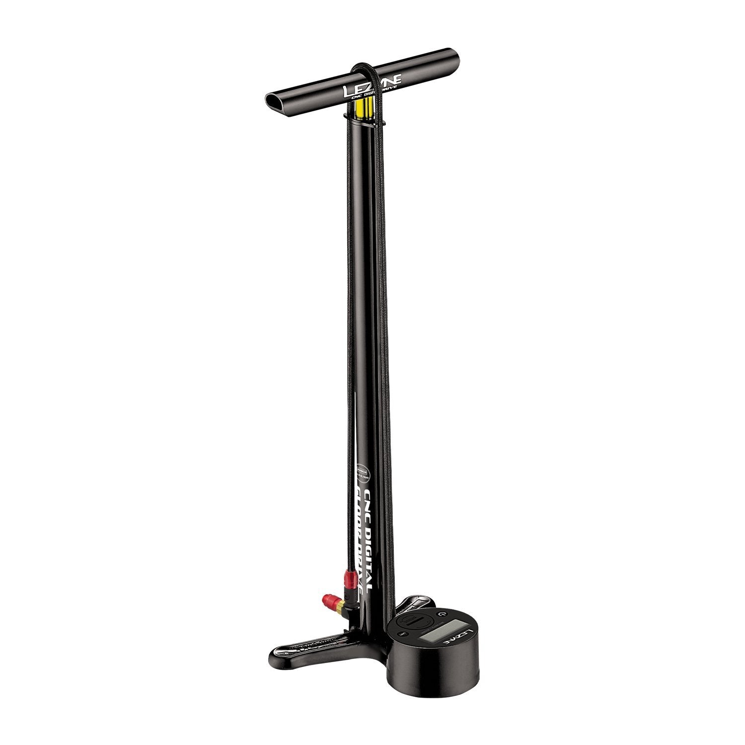 Lezyne CNC Digital Drive Floor Pump w 3.5" Display - Black
