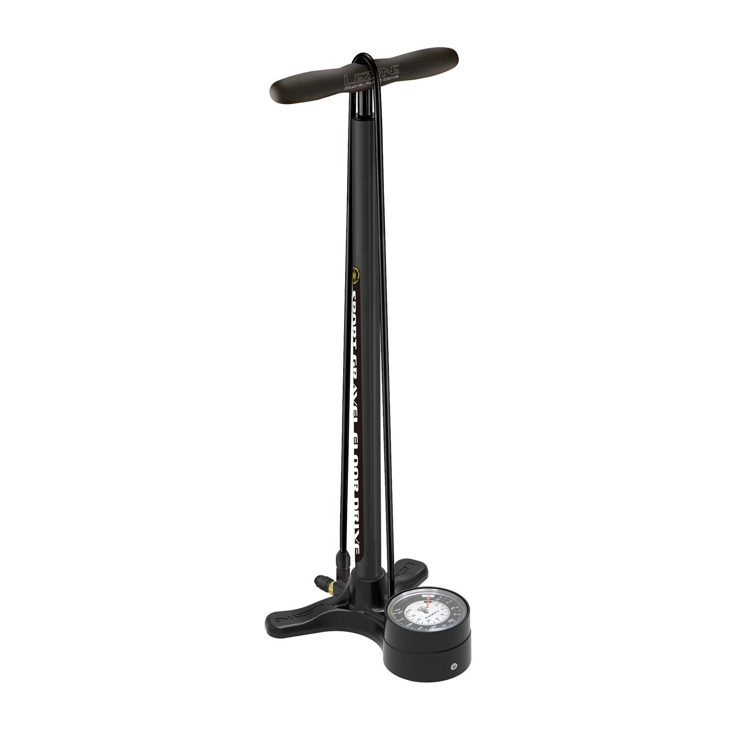 Lezyne Sports Gravel Drive Floor Pump w Steel Barrel + Composite Base