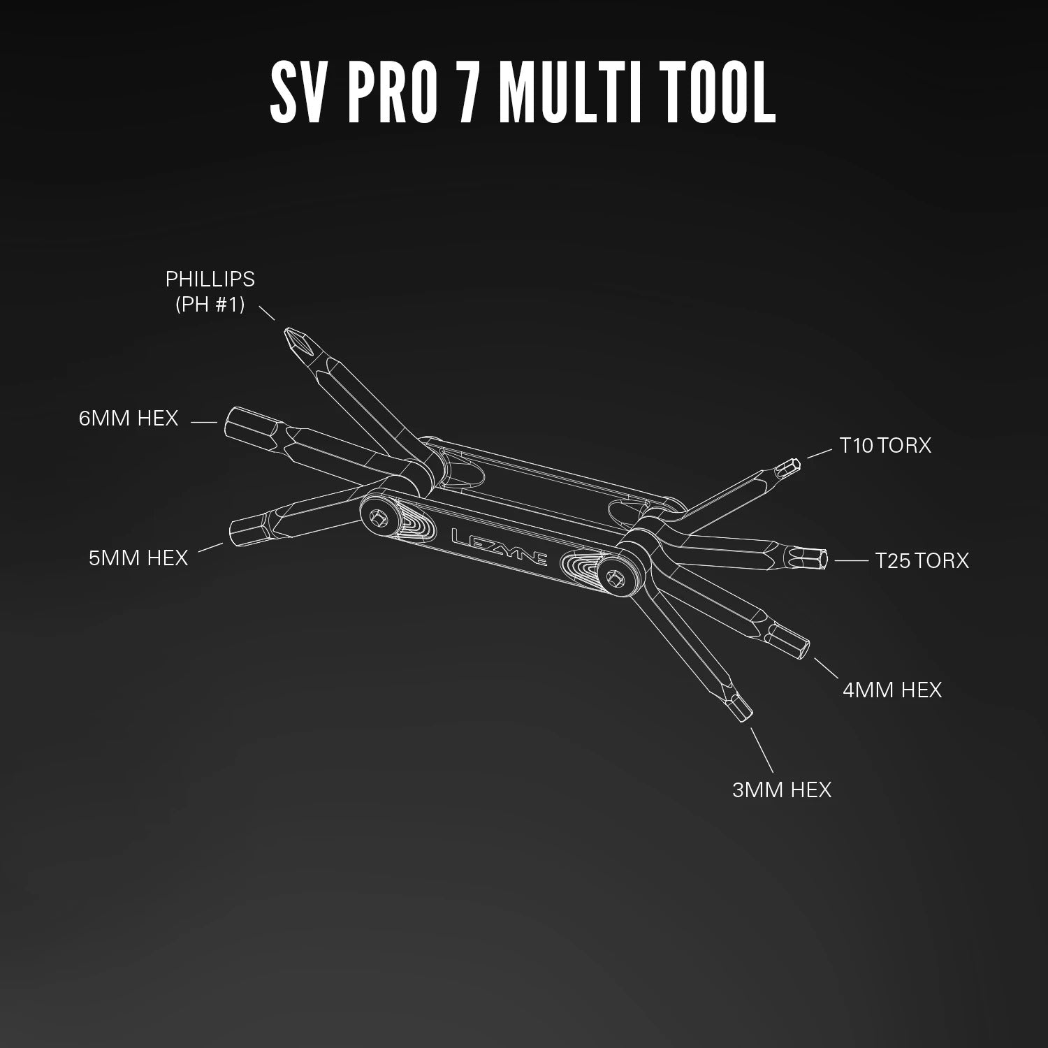 Lezyne SV Pro 7 CNC Bicycle Multi Tool