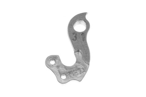 Meta CNC Derailleur Hanger - Model 31, Material 6061 T651 Aviation Aluminium. CNC Machined, Silver, Orbea, Focus, Canyon, etc