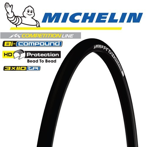 Michelin Pro 4 Endurance Folding Clincher Road Tyre Black 700 x 25mmC