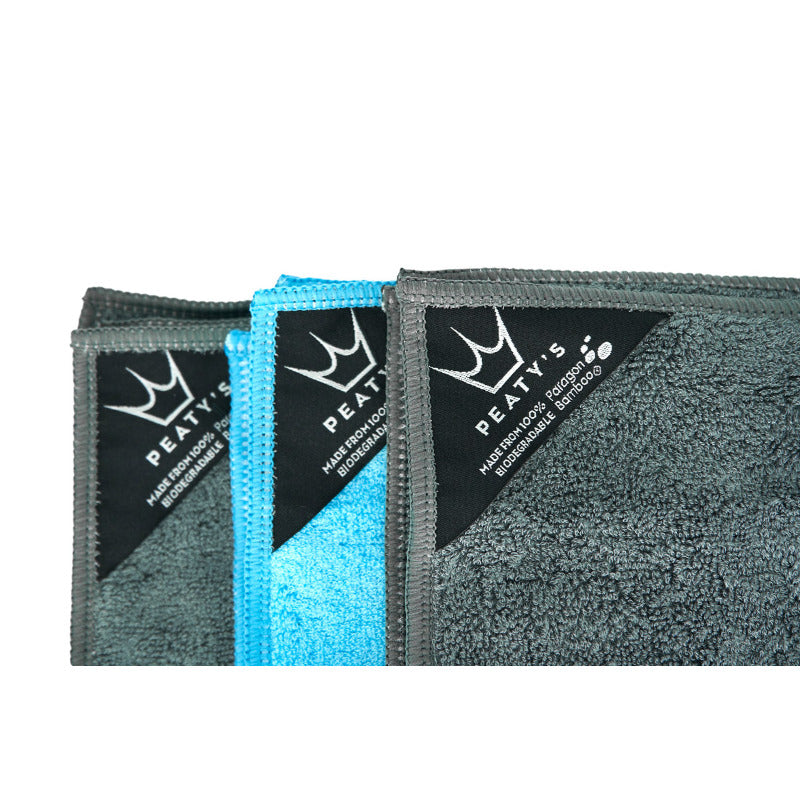 Peaty's Bamboo Bicycle Cleaning Cloths - 3 Pack