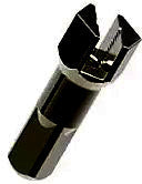 Nipple - Hex Locking Brass 14g 14mm Black