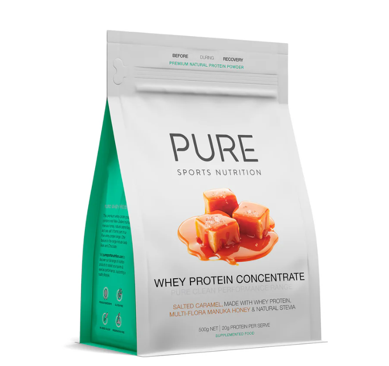 Pure Whey Protein Concentrate Powder 500g - 1kg / Salted Caramel