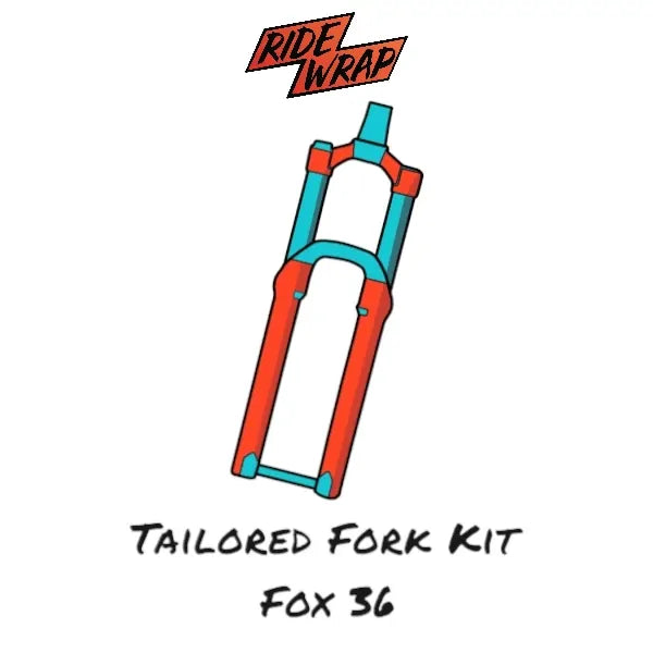 RideWrap Tailored Fork Kit coverage illustration for Fox 36