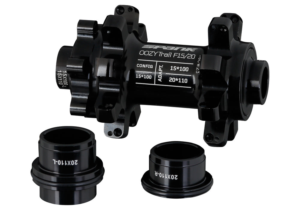 Spank Oozy Front Hub 100x15mm 32H Black